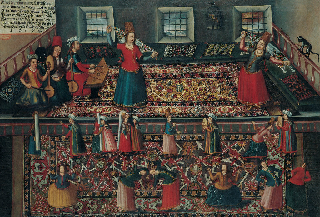 Detail of A Scene from the Turkish Harem, Second Half of the 17th cen by Franz Georg Hörmann