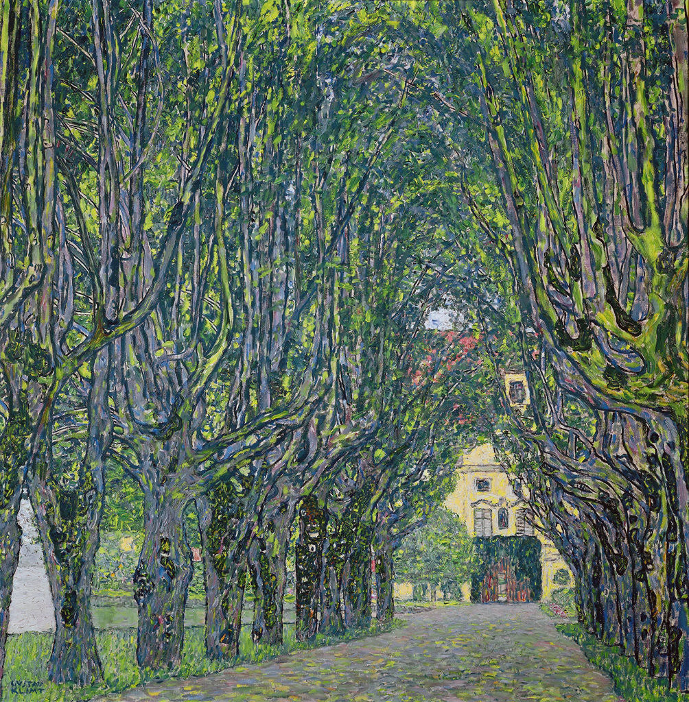Detail of Avenue in the Park of Kammer Castle by Gustav Klimt