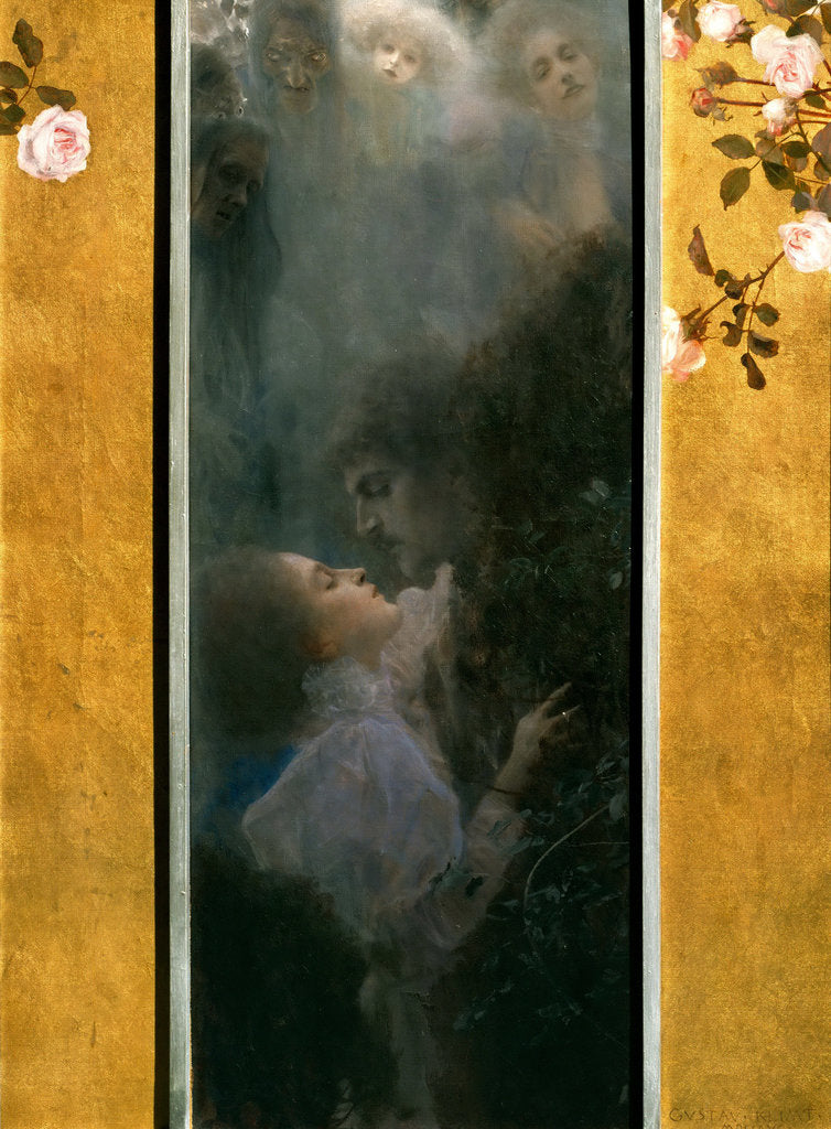 Detail of Love, 1895 by Gustav Klimt