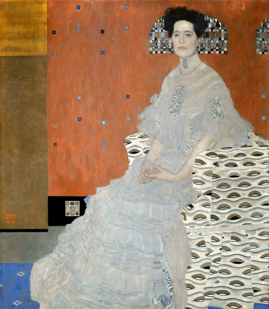 Detail of Portrait of Fritza Riedler by Gustav Klimt