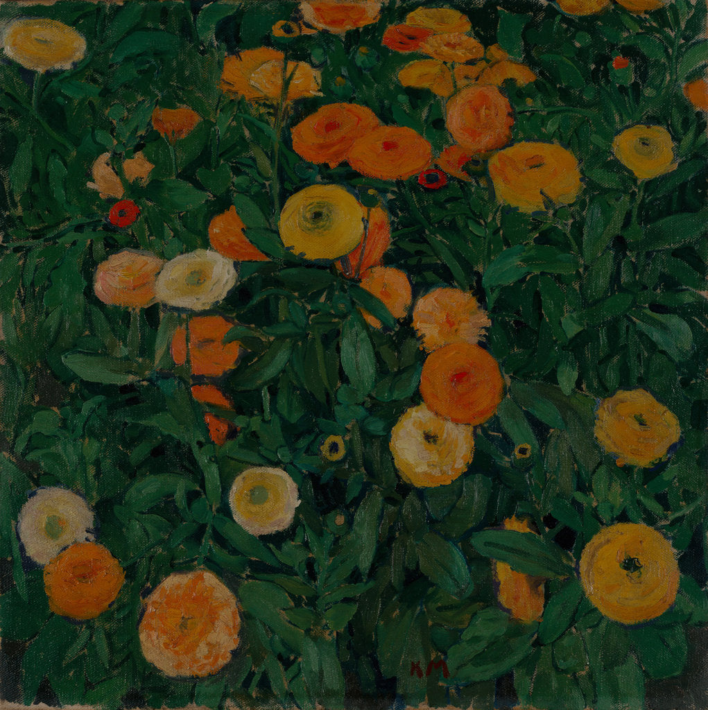 Detail of Marigolds, 1909 by Koloman Moser