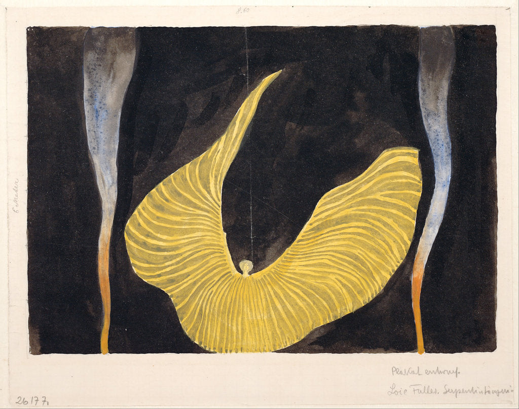 Detail of Loïe Fuller in the Dance The Archangel, 1902 by Koloman Moser