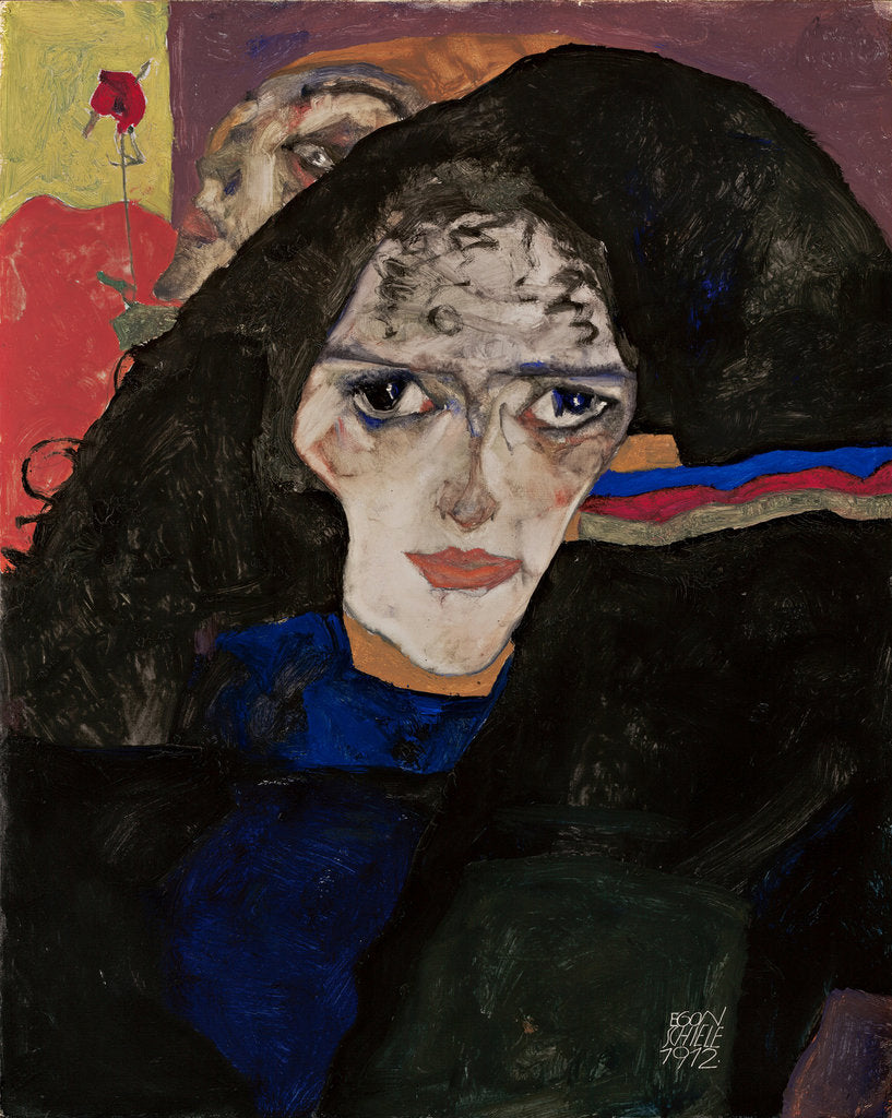 Detail of Mourning Woman, 1912 by Egon Schiele