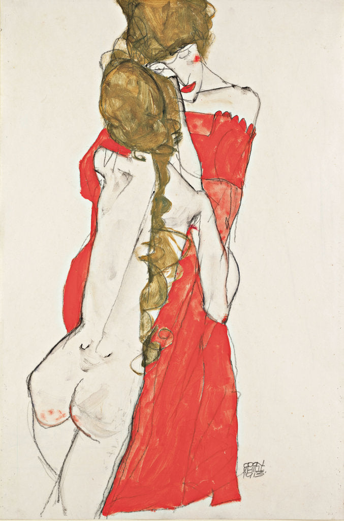 Detail of Mother and Daughter, 1913 by Egon Schiele