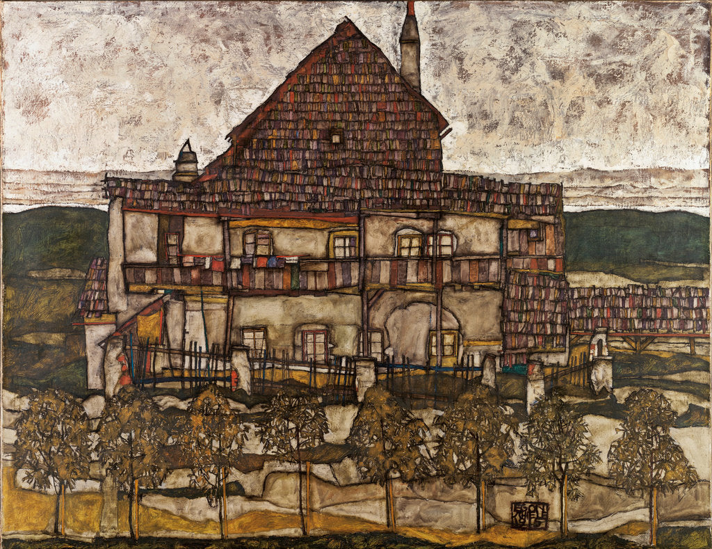 Detail of House with Shingle Roof (Old House II), 1911 by Egon Schiele