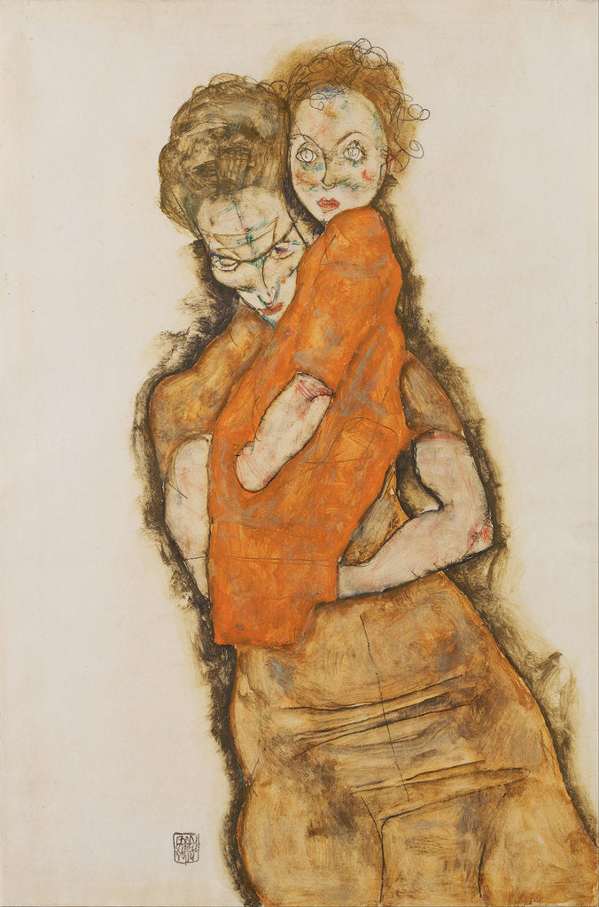 Detail of Mother and Child, 1914 by Egon Schiele