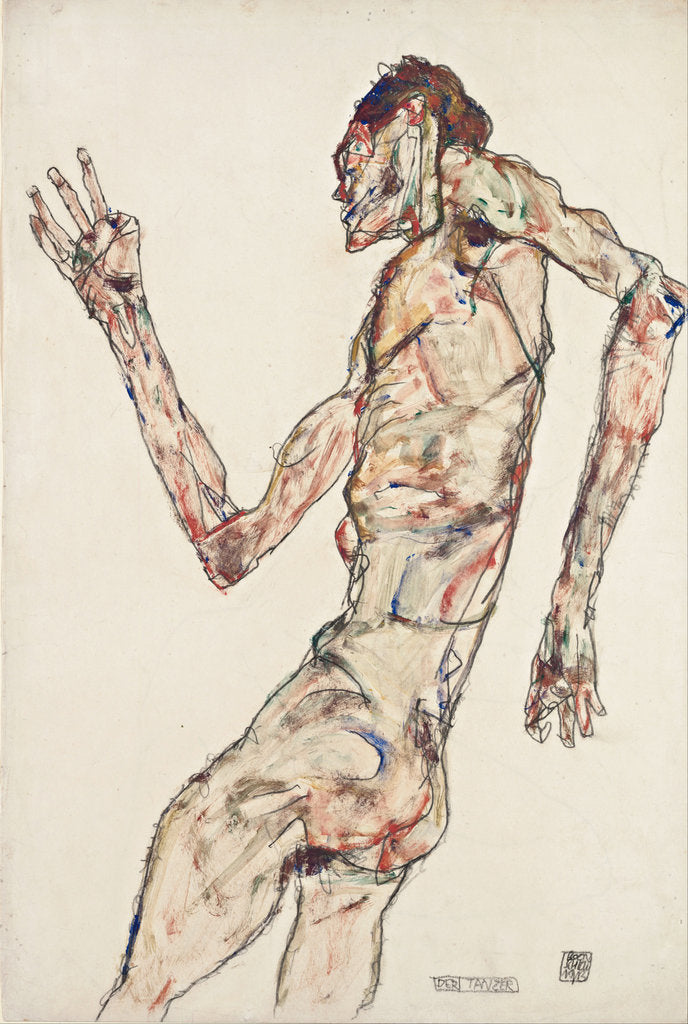 Detail of The Dancer, 1913 by Egon Schiele