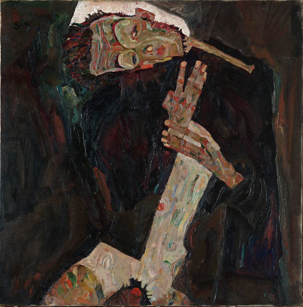 Detail of The Lyricist, 1911 by Egon Schiele