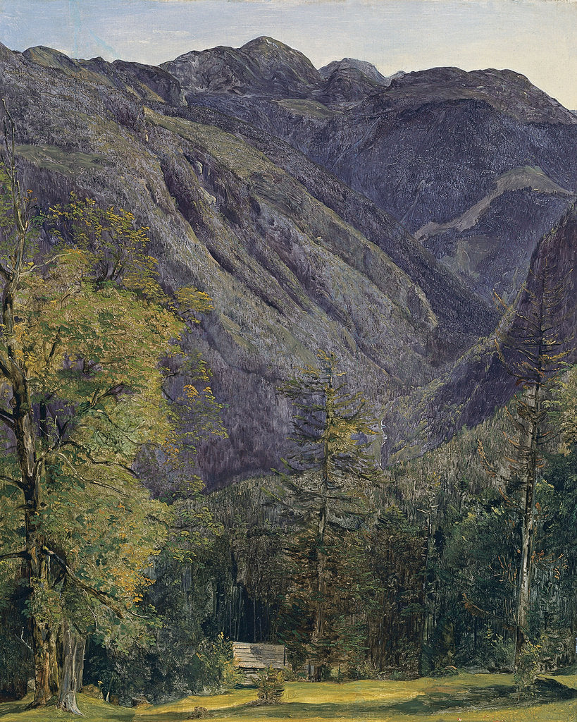Detail of The Schönberg as seen from Hoisenrad, 1833 by Ferdinand Georg Waldmüller