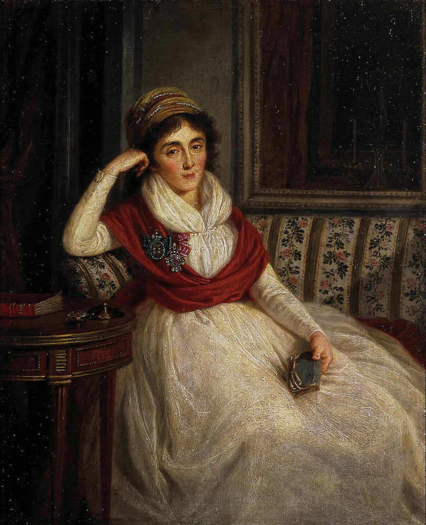Detail of Portrait of Princess Ekaterina Ilyinichna Golenishcheva-Kutuzova, 1797 by Ludwig Guttenbrunn