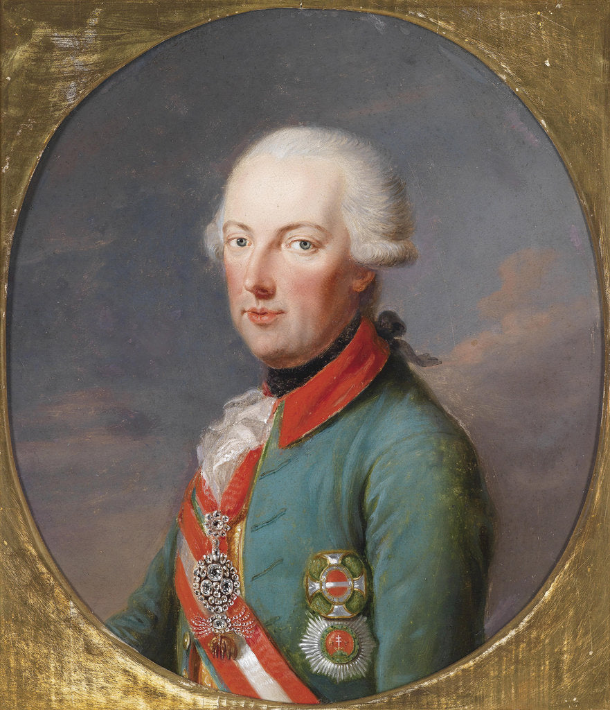 Detail of Portrait of Holy Roman Emperor Francis II by Josef Hickel