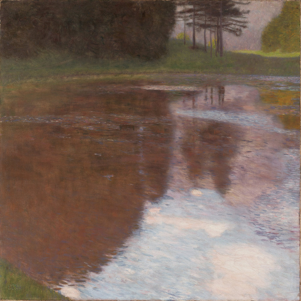 Detail of Still Pond, 1899 by Gustav Klimt