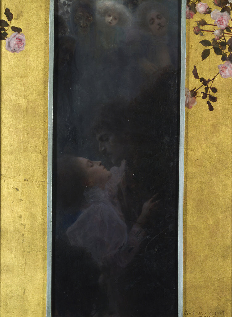 Detail of Allegory of love, 1895 by Gustav Klimt