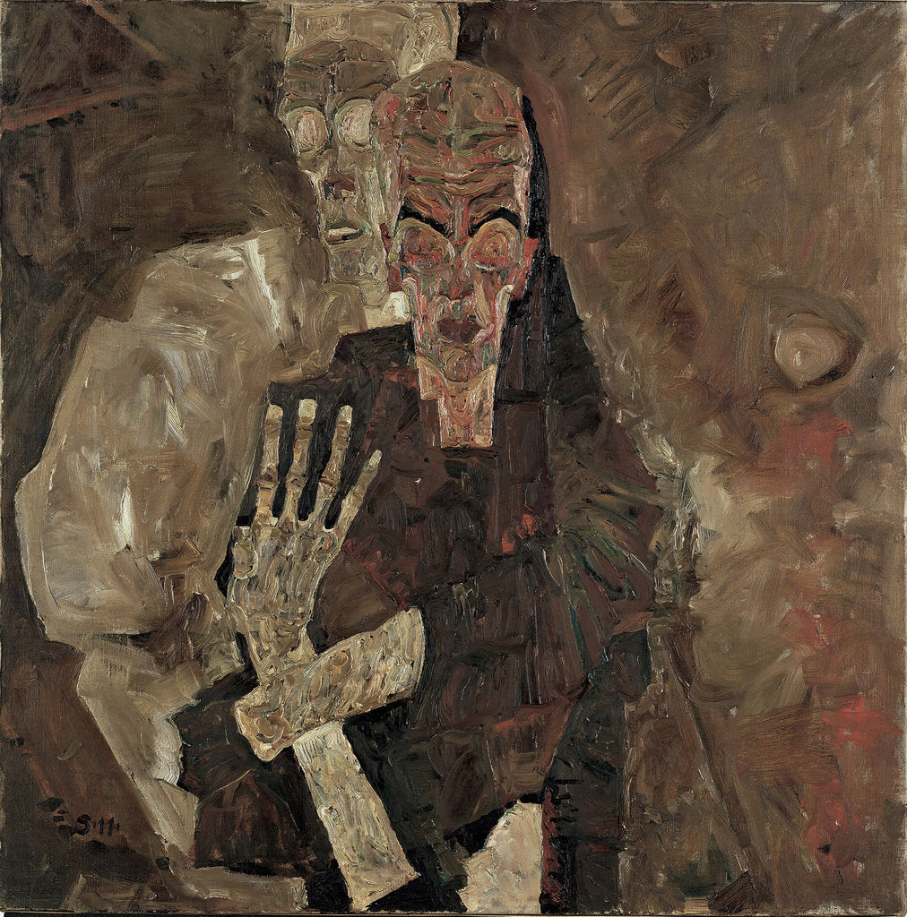 Detail of Self Seers II (Death and Man), 1911 by Egon Schiele