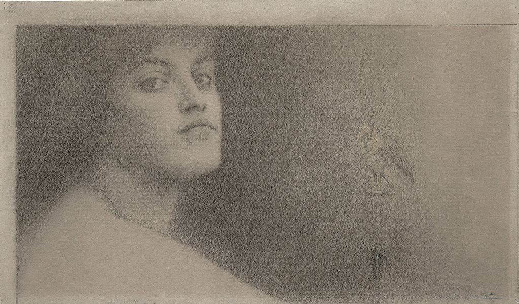 Detail of Study for lOffrande (The Offering), 1891 by Fernand Khnopff