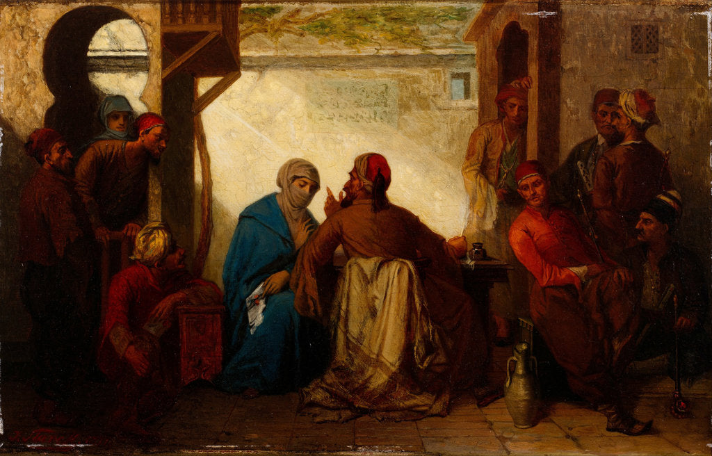 Detail of The Scribe, Second Half of the 19th cen by Julius Joseph Gaspard Starck