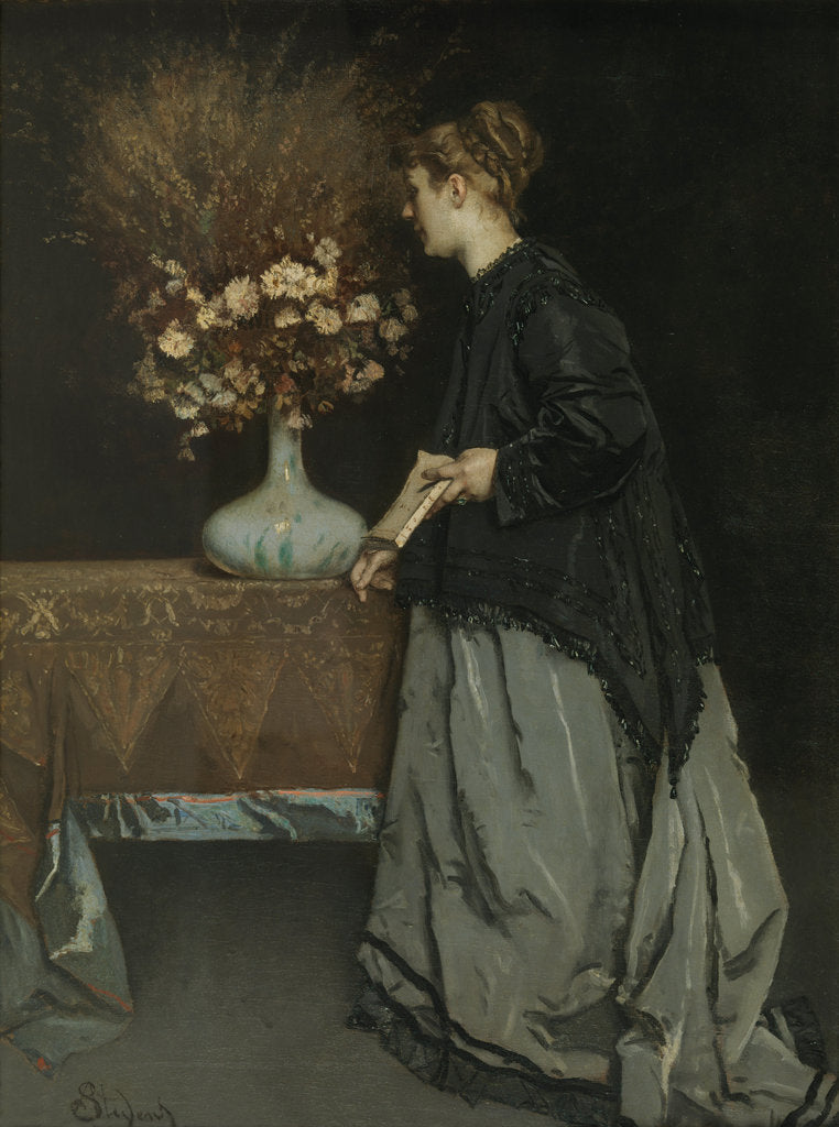 Detail of Autumn Flowers, 1867 by Alfred Stevens