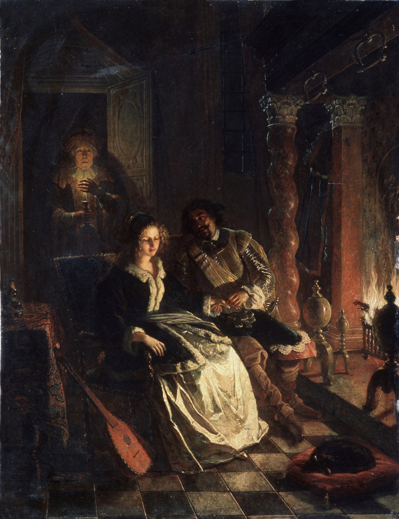 Detail of Rendezvous, 1852 by Jacob Joseph Eckhout