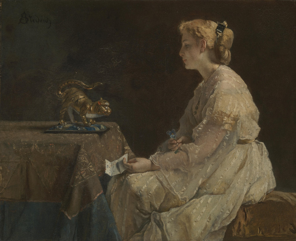 Detail of The Present, c. 1870 by Alfred Stevens