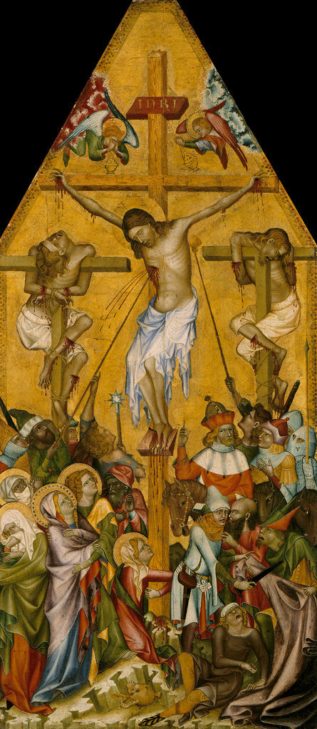 Detail of The Crucifixion of Christ, ca 1340 by Master of the Kaufmann Crucifixion