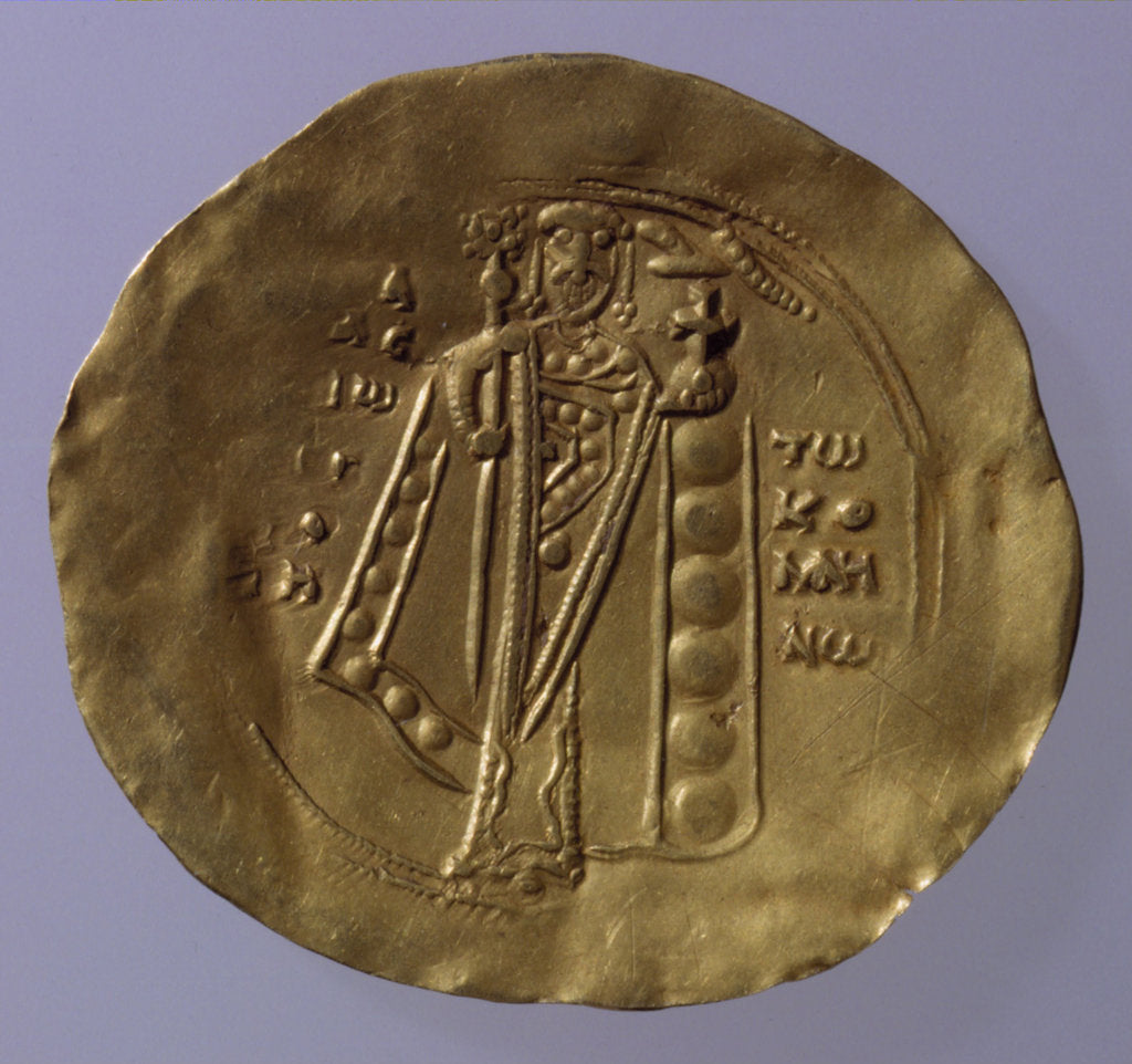 Detail of Hyperpyron of Alexios I Komnenos, 1081-1118 by Ancient Coins Numismatic
