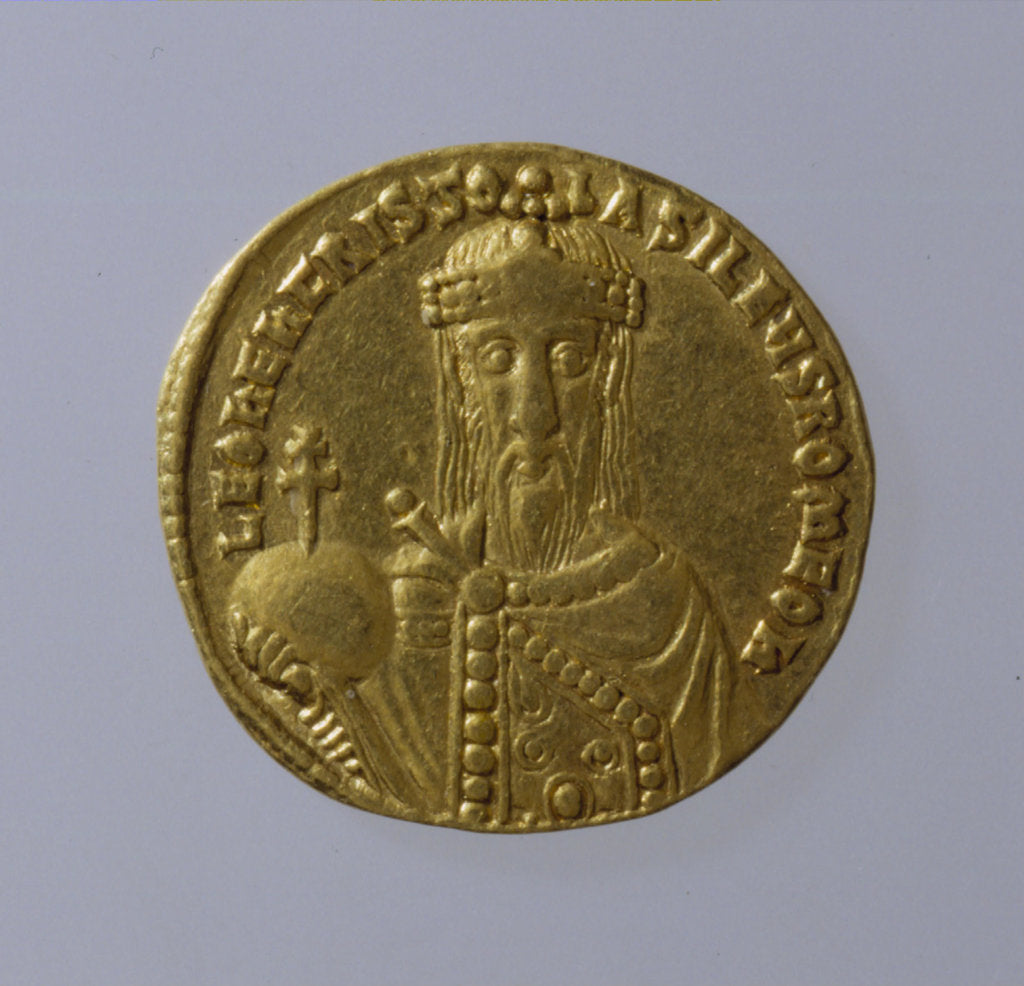 Detail of Solidus of Leo VI the Wise, 886-912 by Ancient Coins Numismatic
