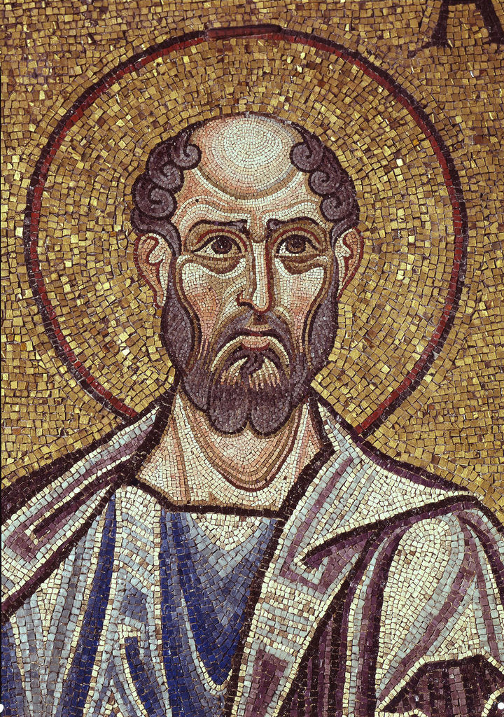 Detail of The Prophet Obadiah (Detail of Interior Mosaics in the St. Marks Basilica), 12th century by Byzantine Master