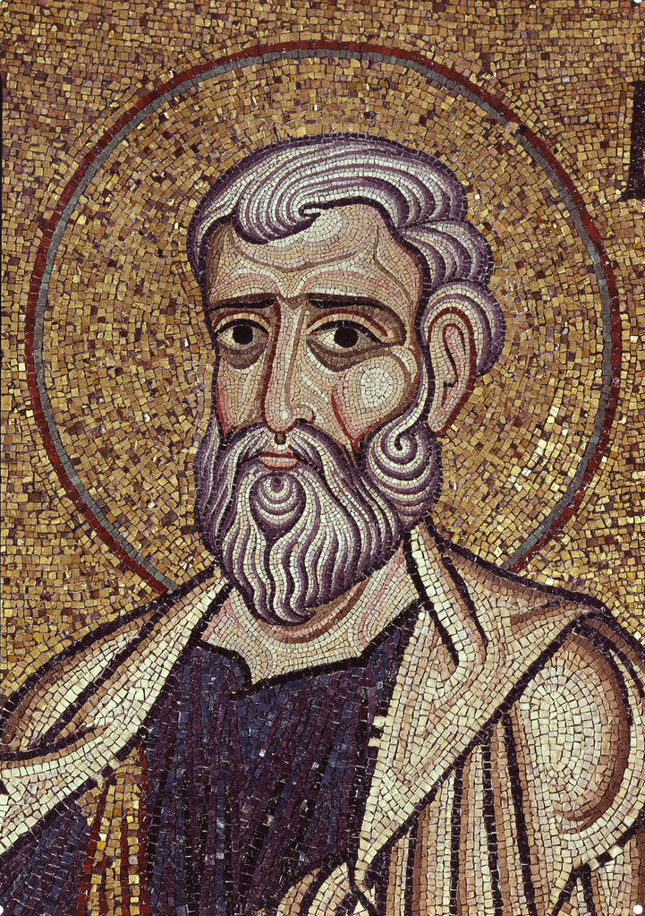Detail of The Prophet Haggai (Detail of Interior Mosaics in the St. Marks Basilica), 12th century by Byzantine Master