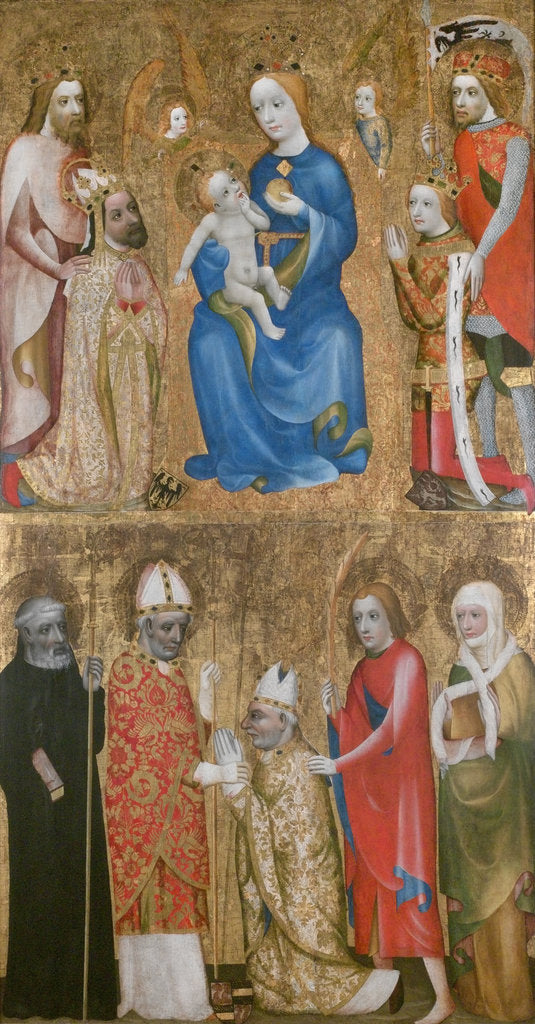 Detail of Votive Painting of Archbishop Jan Ocko of Vlasim, ca 1370 by (Circle) Theodoric of Prague