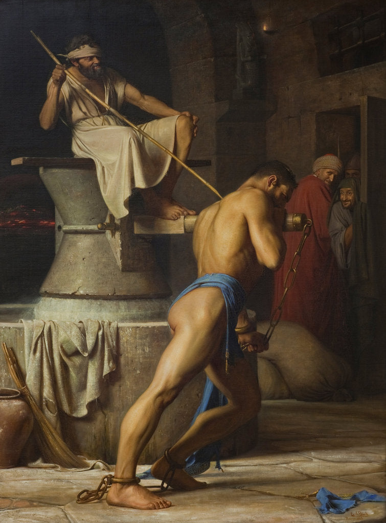 Detail of Samson and the Philistines, 1863 by Carl Bloch