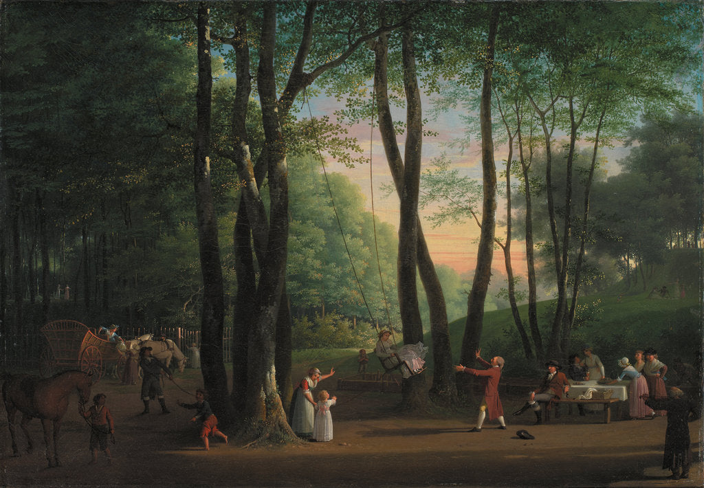 Detail of The Dancing Glade at Sorgenfri, North of Copenhagen, 1800 by Jens Juel