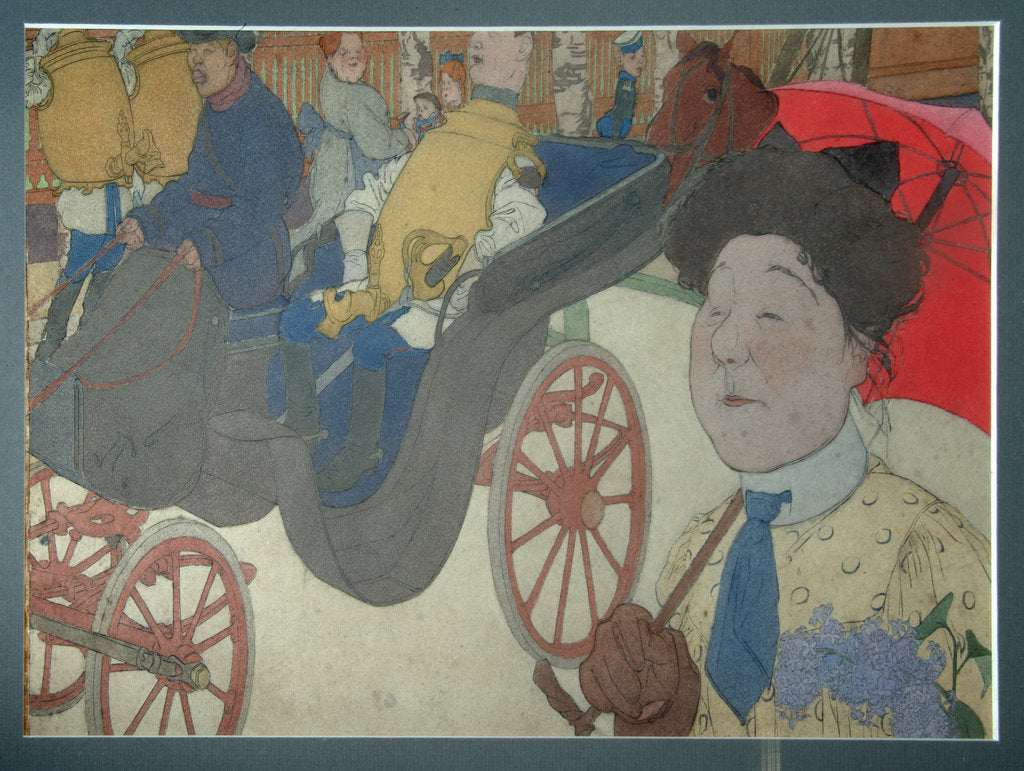 Detail of A Jutland Sheperd on the Moors, 1855 by Frederik Vermehren