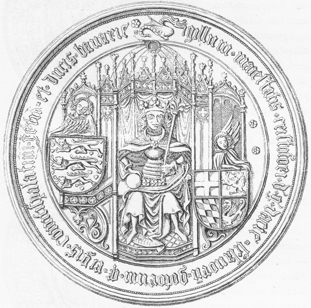 Detail of Seal with Portrait of Christopher of Bavaria by Anonymous