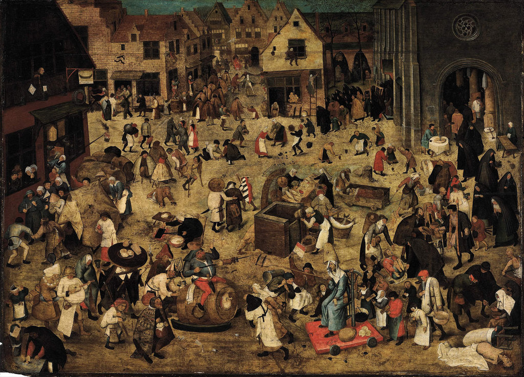Detail of The Combat between Carnival and Lent, c. 1560 by Pieter Brueghel the Younger