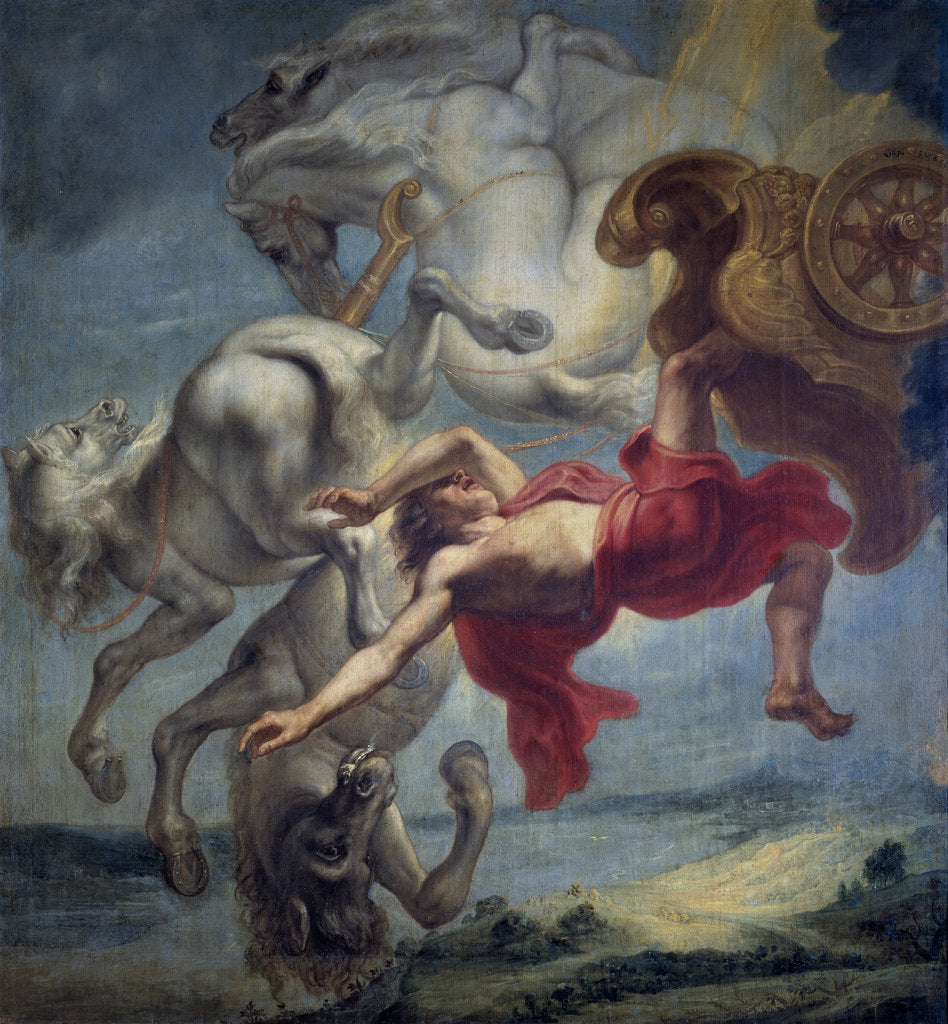 Detail of The fall of Phaeton, End of 17th cen by Jan Carel van Eyck