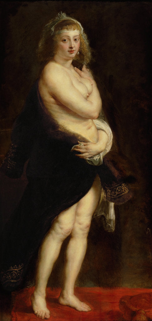 Detail of Portrait of Hélène Fourment, ca 1636 by Pieter Paul Rubens