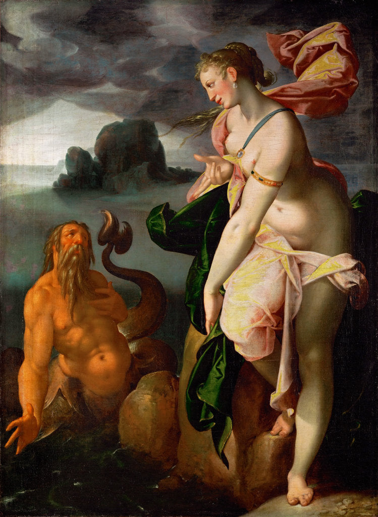 Detail of Scylla and Glaucus, ca 1580-1582 by Bartholomeus Spranger