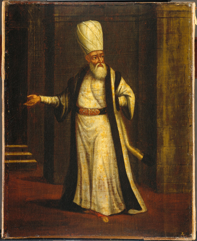 Detail of A Janissary Aga, 1737 by Jean-Baptiste Vanmour