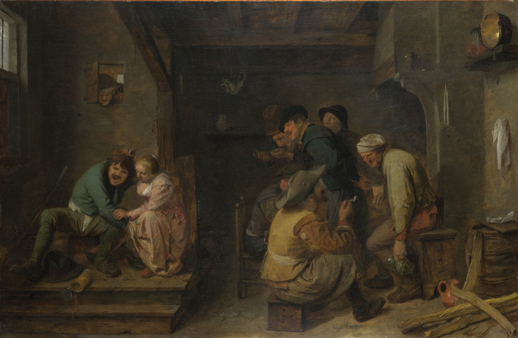Detail of Tavern Scene, c. 1635 by Adriaen Brouwer