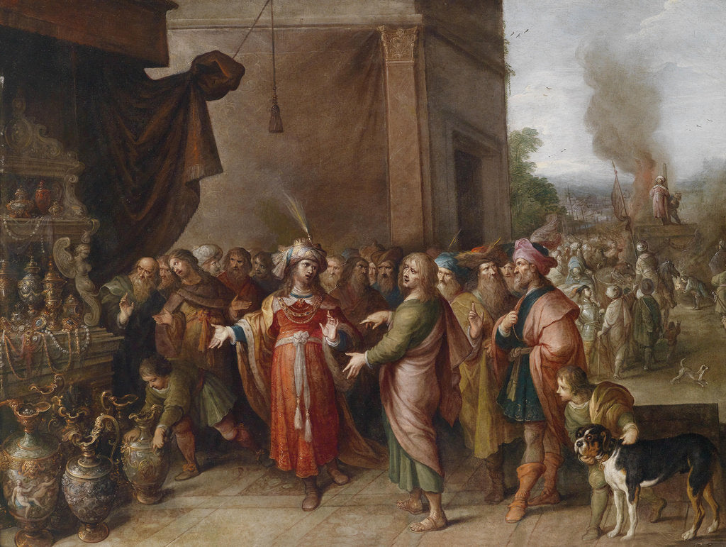 Detail of Croesus showing Solon his Treasures by Frans Francken the Younger