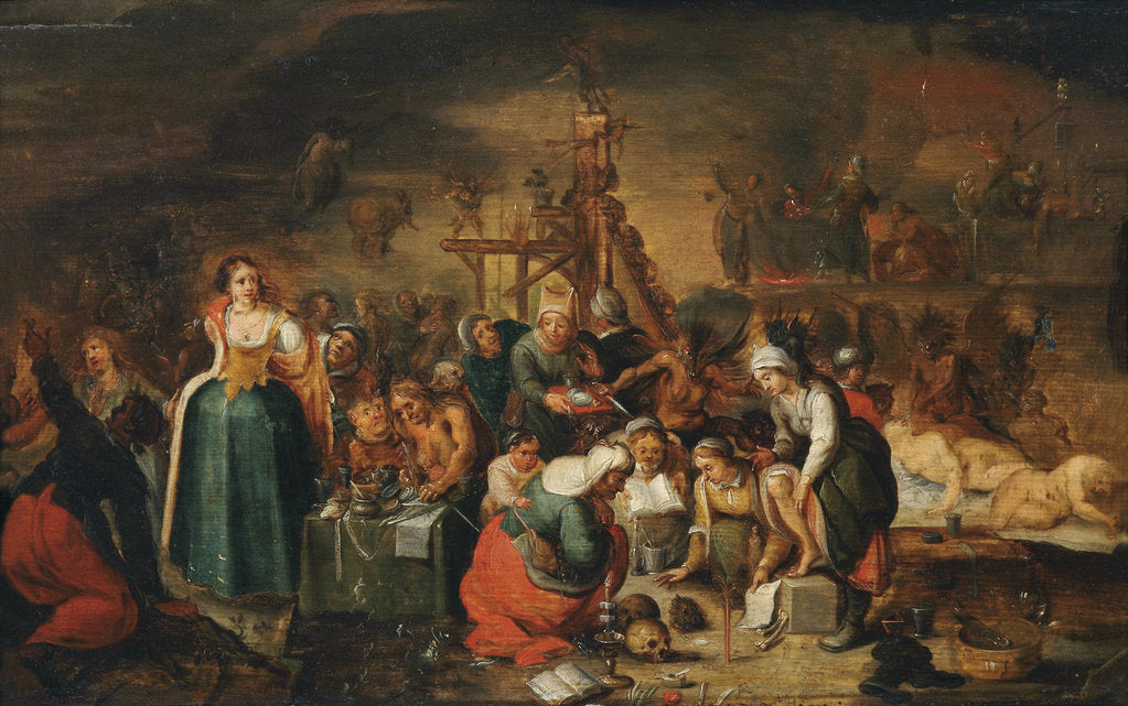 Detail of The Witches Kitchen, Early 17th cen by Frans Francken the Younger