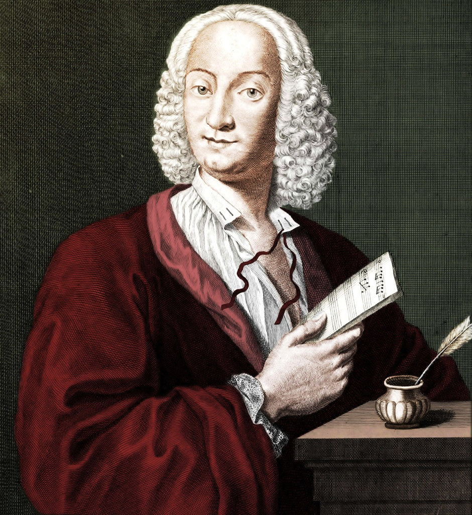 Detail of Antonio Vivaldi, 1725 by François Morellon de la Cave