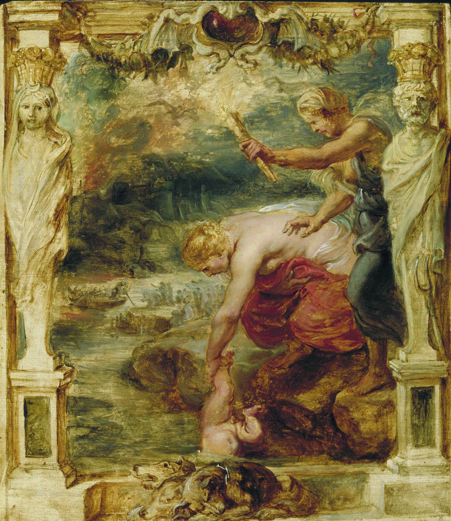 Detail of Thetis dipping the infant Achilles into the river Styx, 1630-1635 by Pieter Paul Rubens