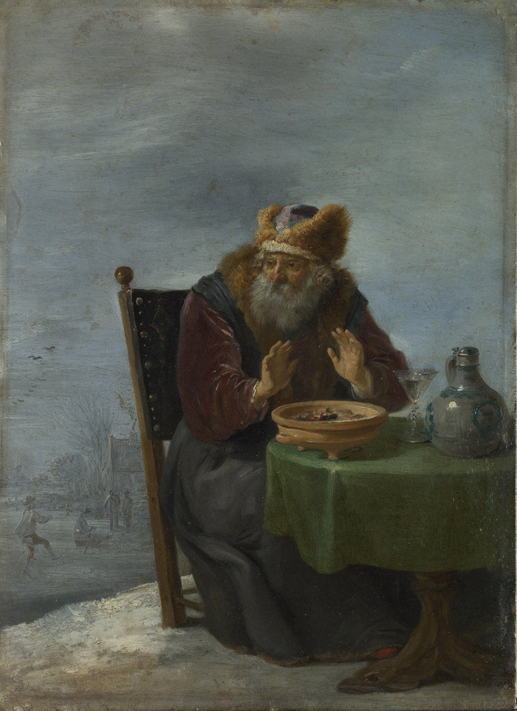 Detail of Winter by David Teniers the Younger