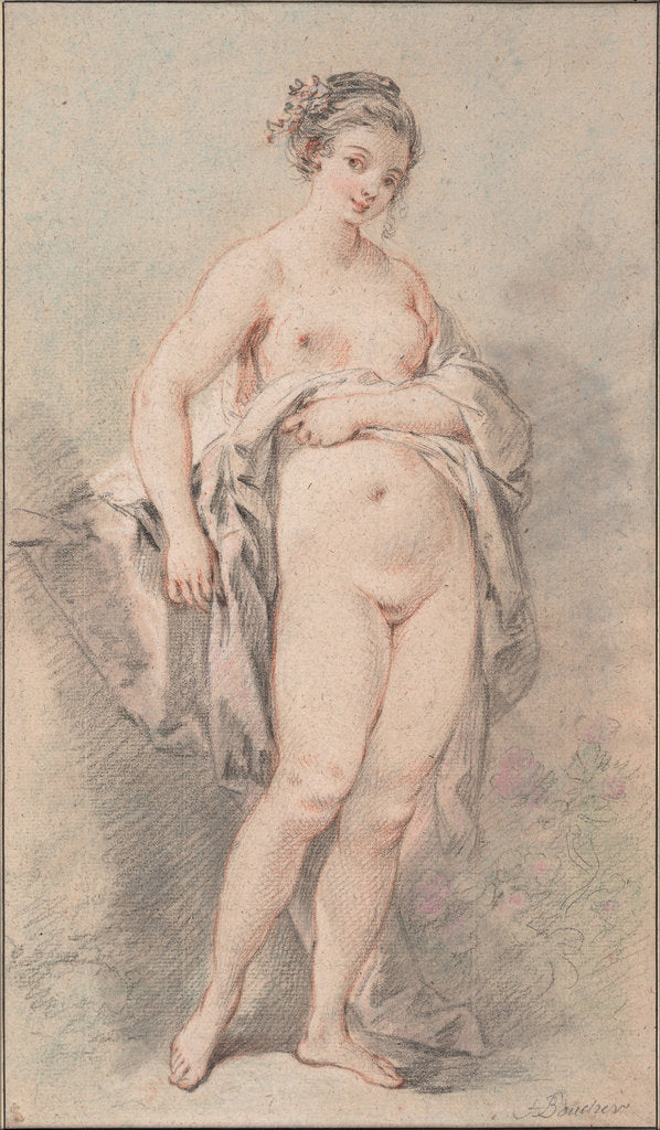 Detail of Standing Nude Girl by François Boucher