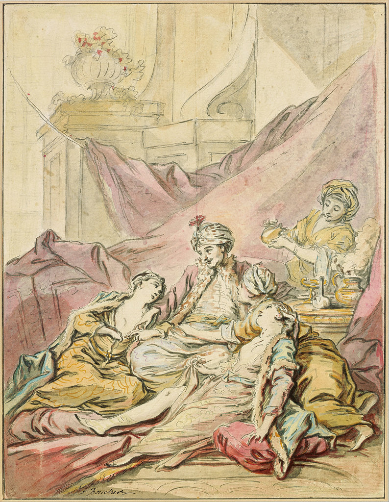 The Pasha in His Harem, ca 1735-1739 by François Boucher