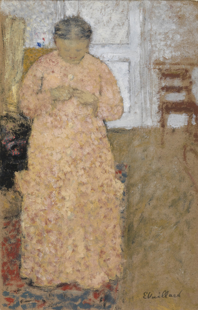 Detail of Woman in Pink Dress, um 1900-1904 by Édouard Vuillard
