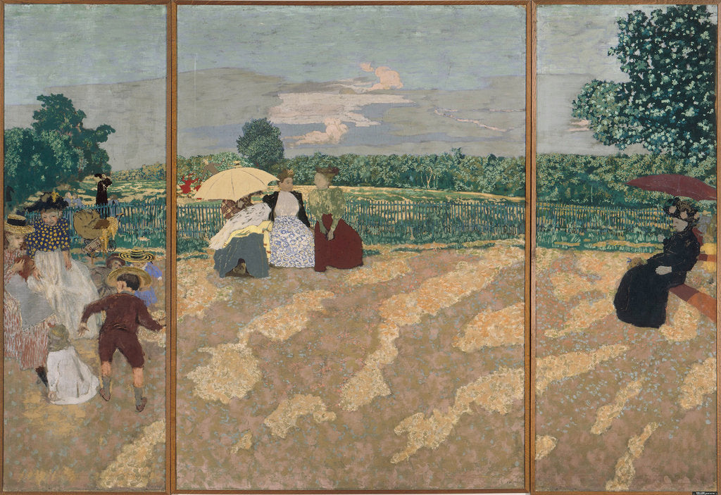 Detail of Public Gardens, 1894 by Édouard Vuillard