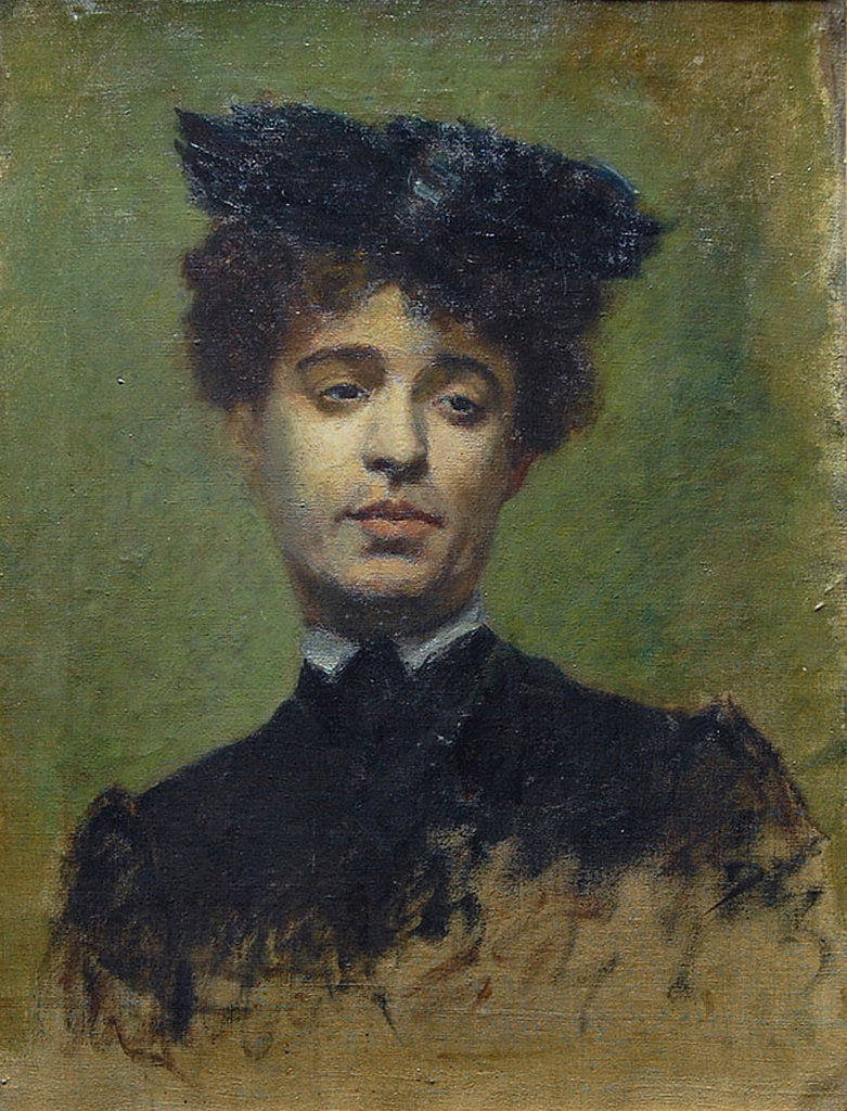 Detail of Portrait of Marie Lemasson, 1892 by Émile Bernard