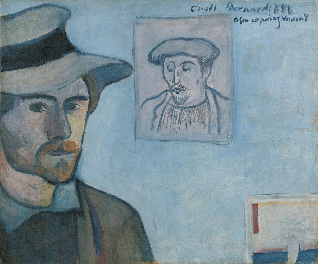 Detail of Self-portrait with Portrait of Gauguin, 1888 by Émile Bernard